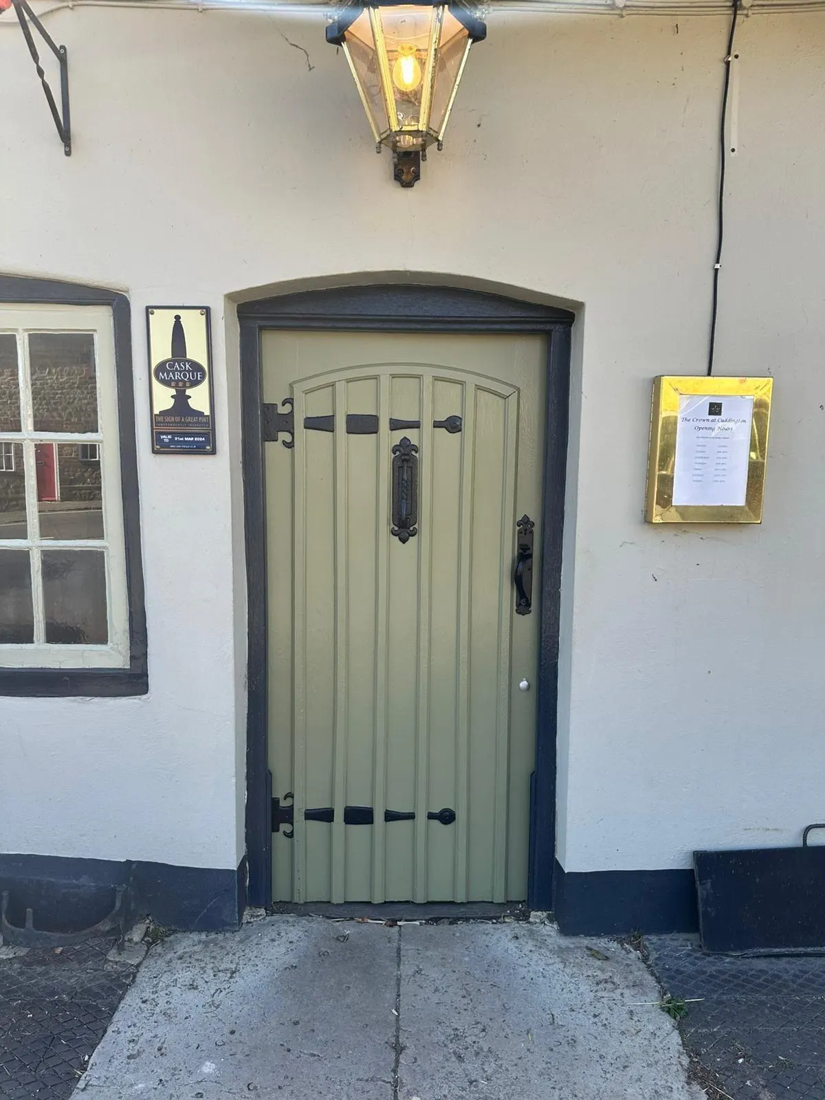 The front door, with a fresh coat