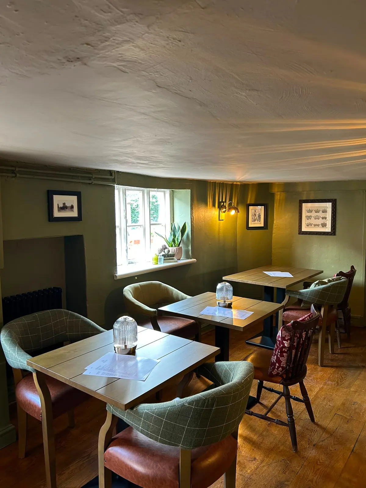 The Snug, laid out for a private lunch