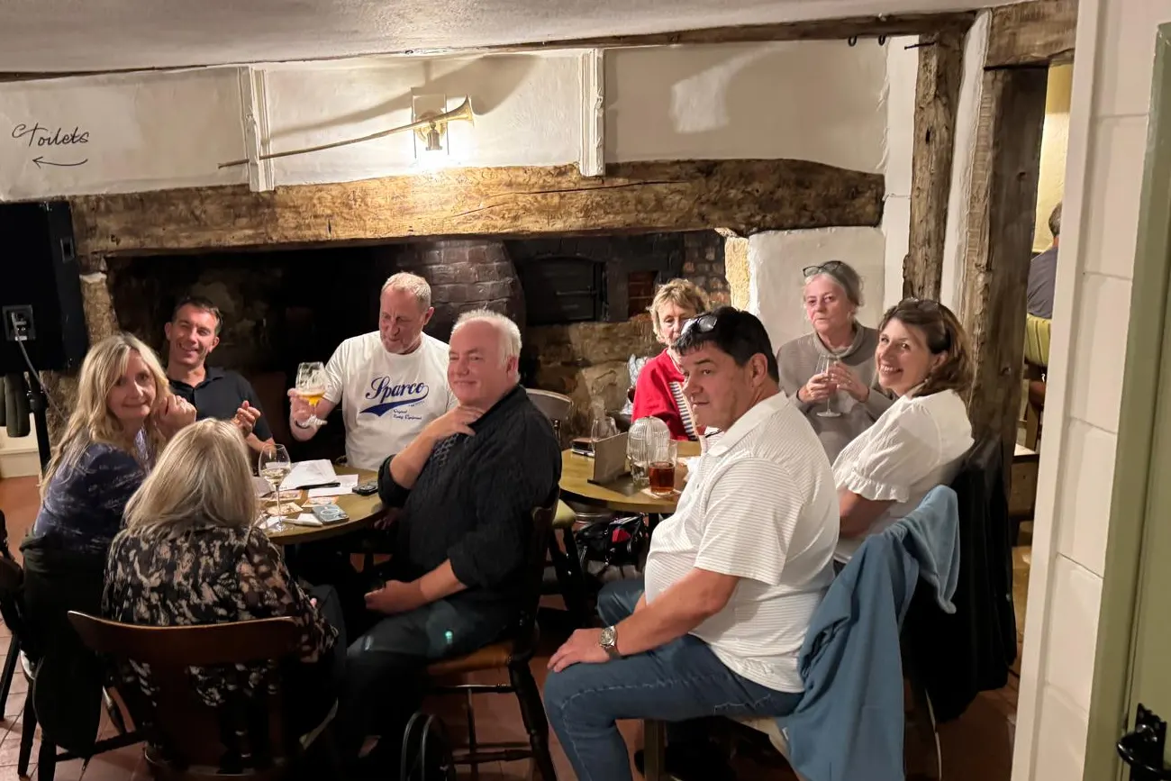 A table by the inglenook
